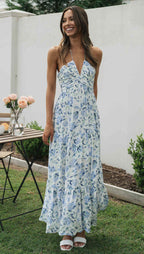 River Maxi Dress Blue