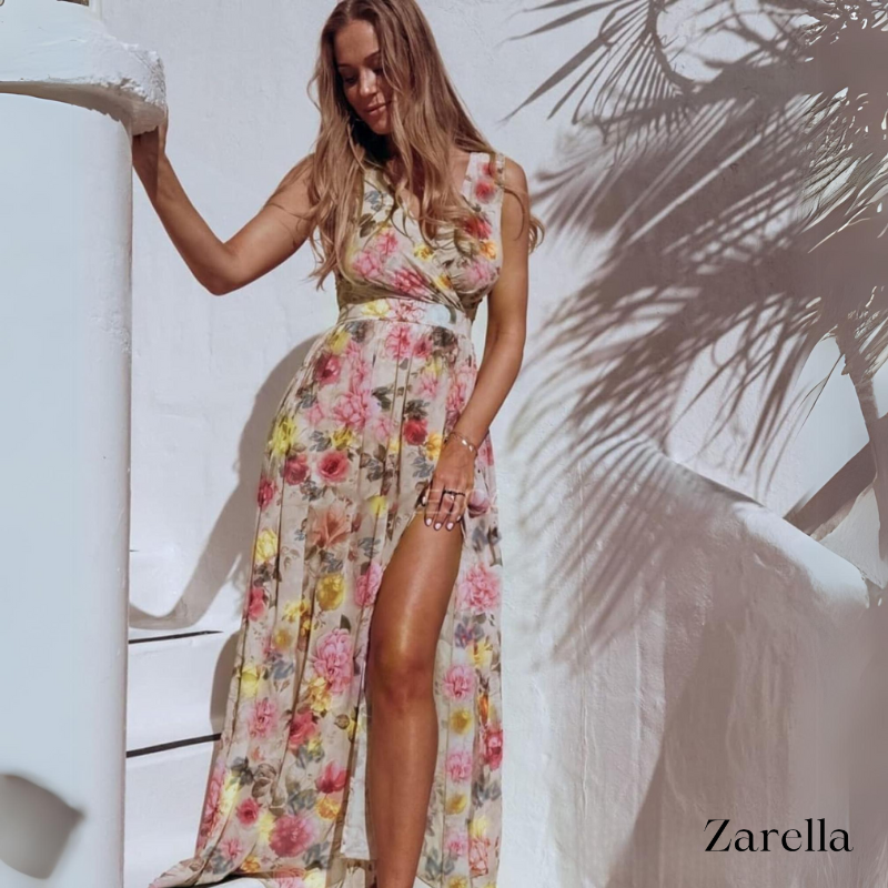 Rebeca Aesthetic Women's Summer Maxi Dress with Print Designer Edit