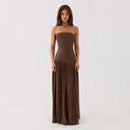 Elysian Grace Dress Brown