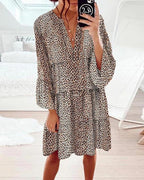 Sonia Timeless Women's Leopard Dress Chic Silhouette Collection