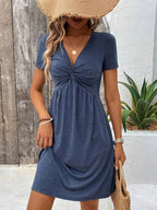 Crossed Knit Dress