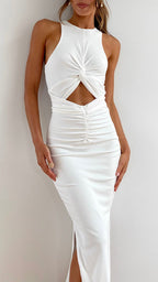 Kezra Midi Dress White