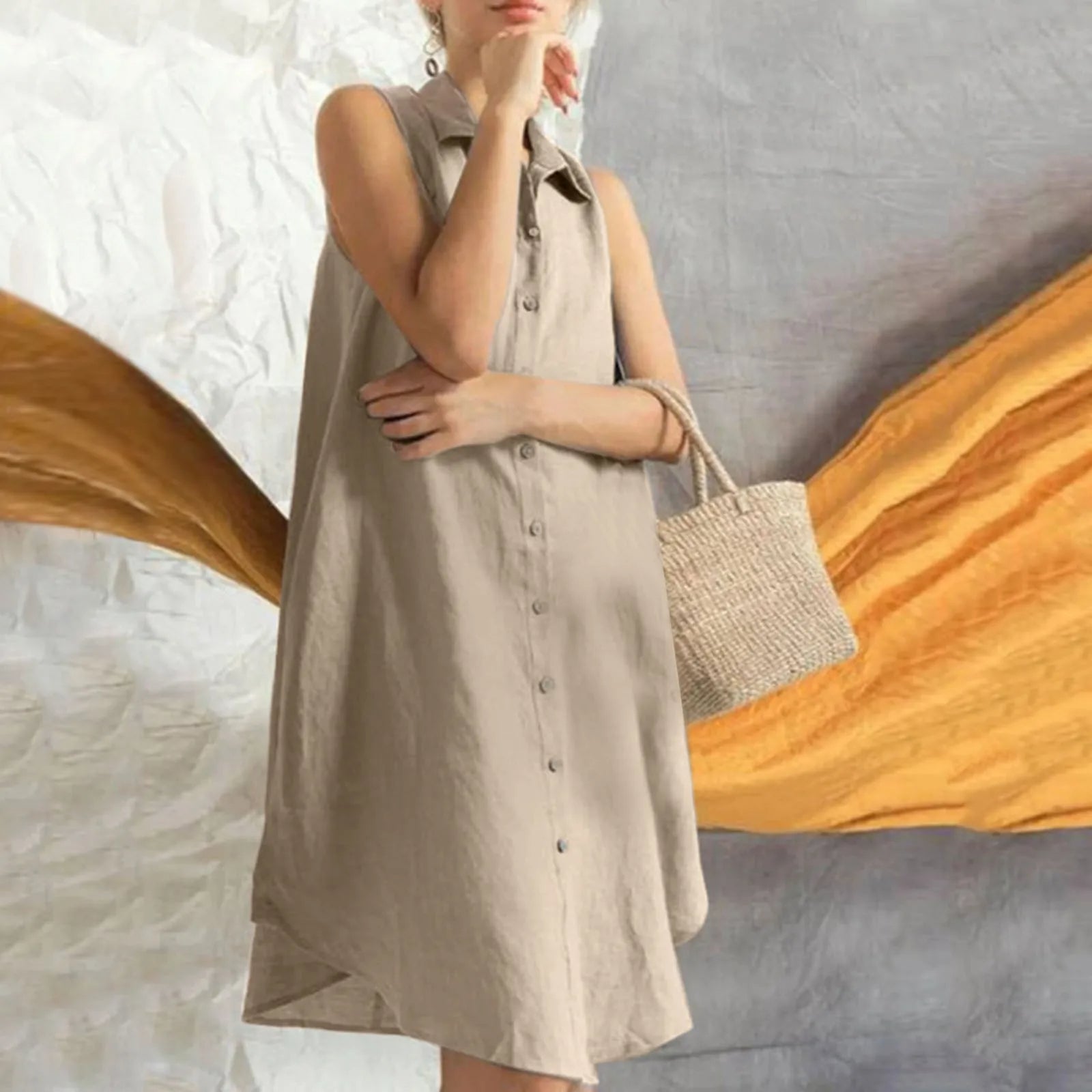 Flor Exclusive Sleeveless Hemddress Designer Dress Edit