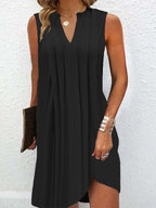 Black Sleeveless Plain Mini Dress