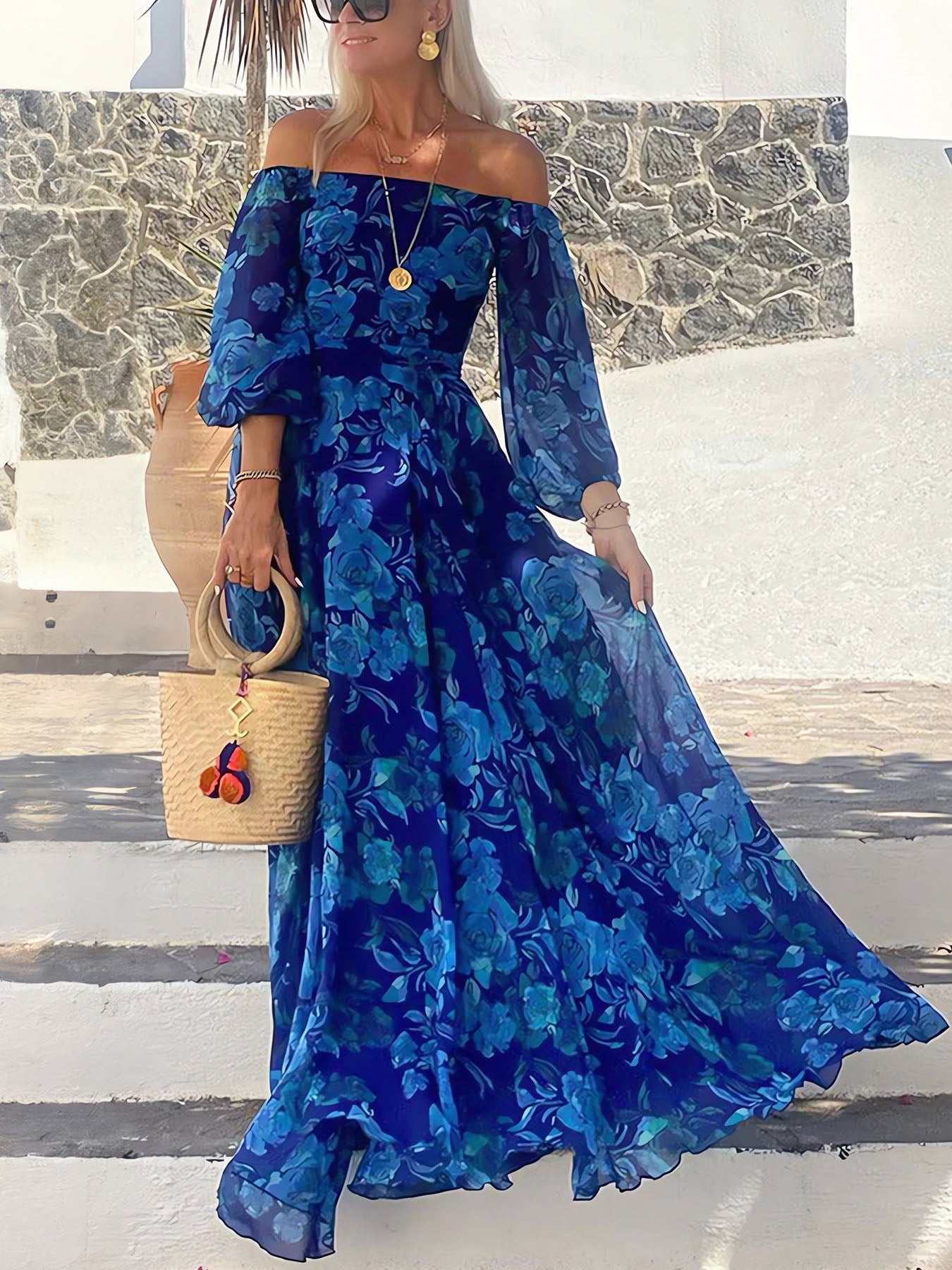 Sexy Maxi Hem Dress