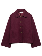Arina Lapel Button-Up Jacket
