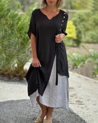 Iliana Statement Short Sleeve Dress Designer Edit