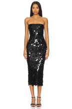 Sparkly Babe Midi Dress Black