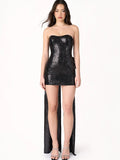 Glitz Mini Dress Black