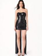 Glitz Mini Dress Black