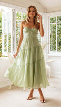 Miana Dress Green