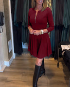 Paty Effortless Zip Dress Elevated Occasion Wear