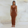 Rowan Maxi Dress Brown