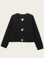 Klaira Button-Front Knit Cardigan