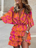 Irregular Bat Sleeve Dress