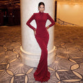 Red Rose Maxi Dress Red