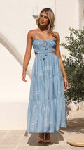 Murphy Maxi Dress Blue