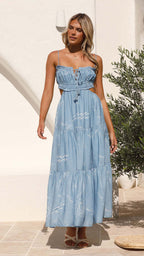 Murphy Maxi Dress Blue