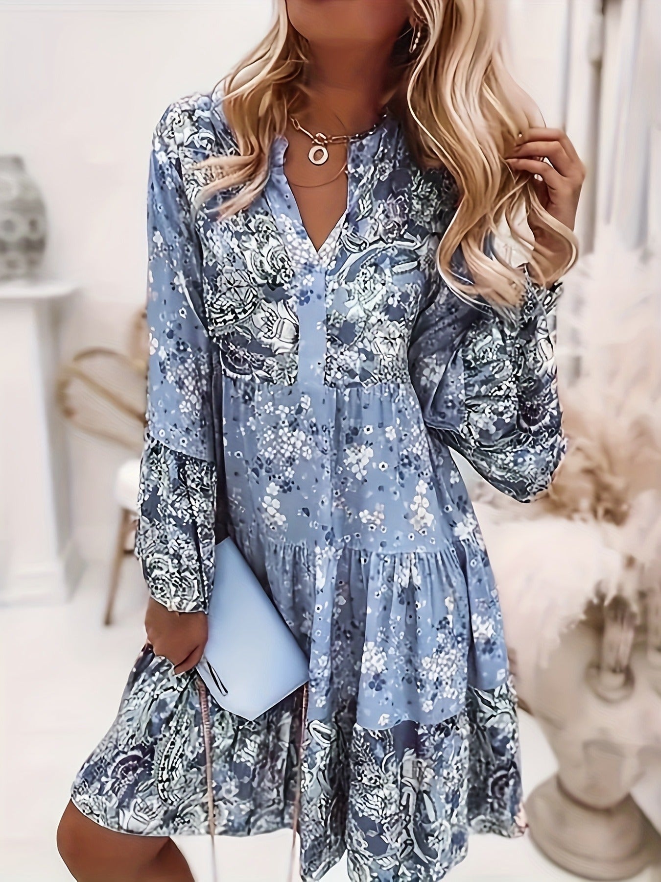 Ruffle Hem Dress