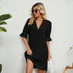 Elena Boutique Dress with a V Neck Evening Wear Edit