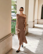 Westwick Maxi Dress Brown