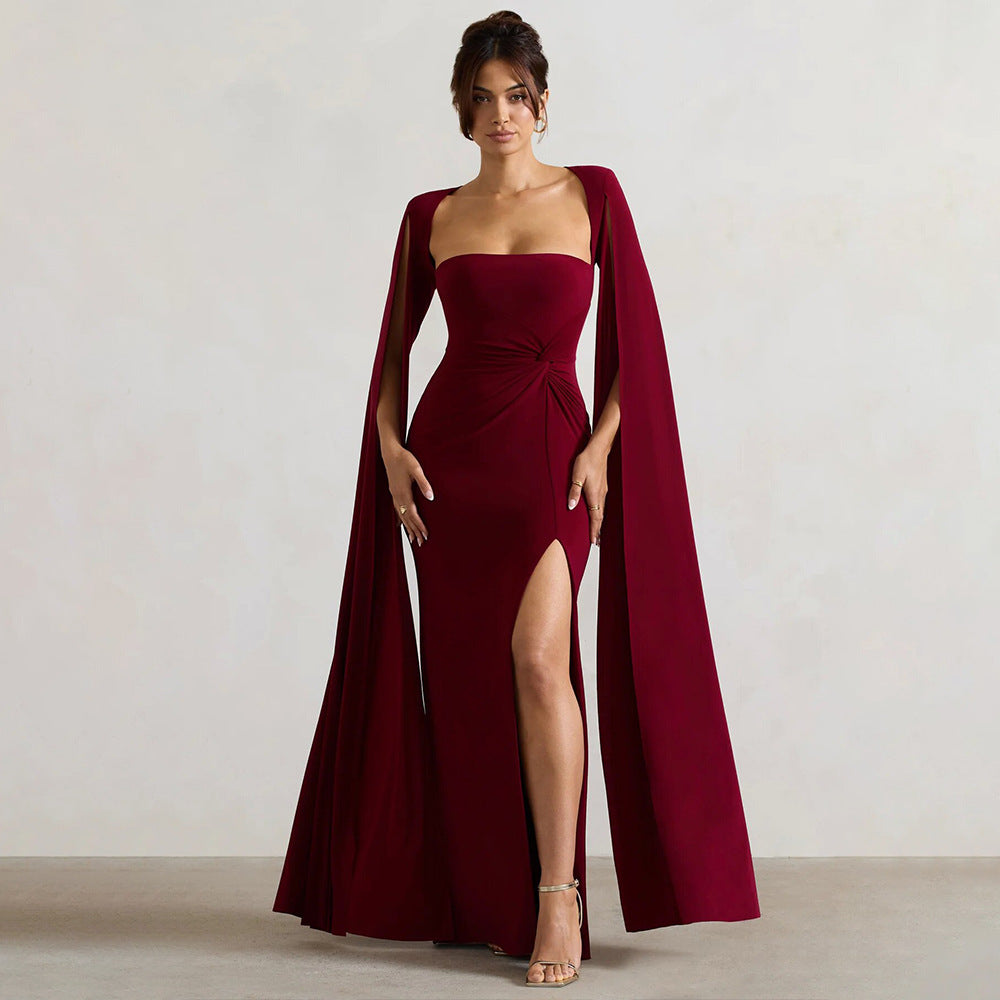 Symphony Dress Maroon