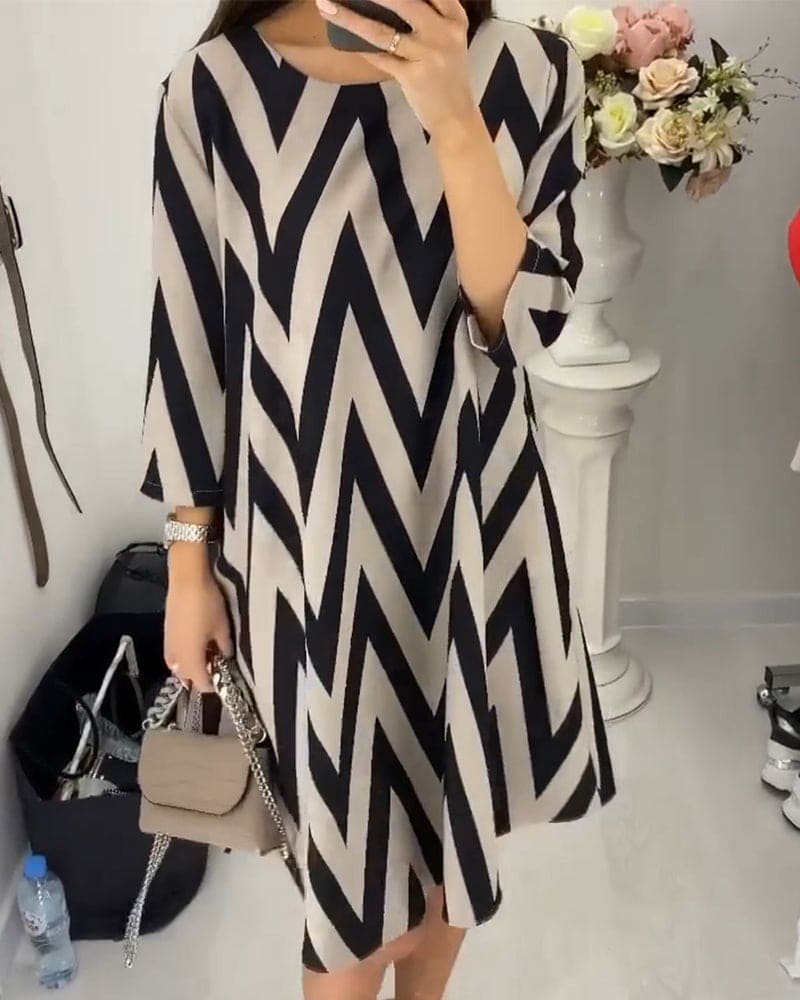 Helga Modern and Comfortable Summer Dress for Women Office and Evening