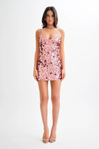 Shine On Mini Dress Pink