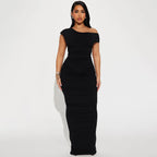 Mystical Off Shoulder Dress Black