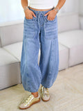 Self-tie Casual Loose Jeans