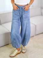 Self-tie Casual Loose Jeans
