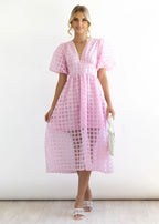 Paradise Midi Dress Pink