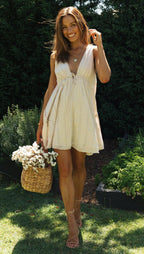 Alfie Mini Dress Apricot