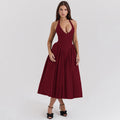 Rustic Romance Dress Maroon