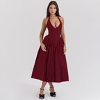 Rustic Romance Dress Maroon