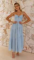 Lecter Maxi Dress Blue