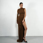 Cerva Maxi Dress Brown