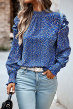 Certain Love Print Statement Sleeve Smocked Top - 5 Colors