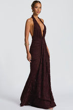 Tie Up Ruched Bodycon Party Dress