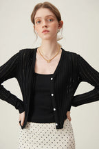 Casual Knit Open Front Cardigan