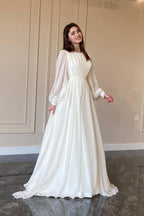 Lantern Sleeve Pearl Sheer Maxi Dress
