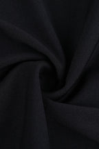 Black Contrast Lace U-Neck Split Backless Party Dress