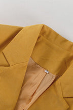 Structured Notch Lapel Fitted Two Piece Blazer Skirt Set
