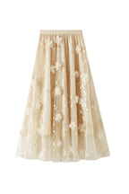 Mesh embroidery heavy industry skirt large size gauze skirt