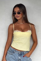 Sexy Solid Color Halter Cami Top