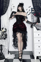 Layered Train Gothic Dress
