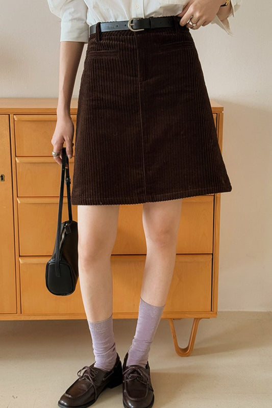 Vintage Cord Mini Skirt