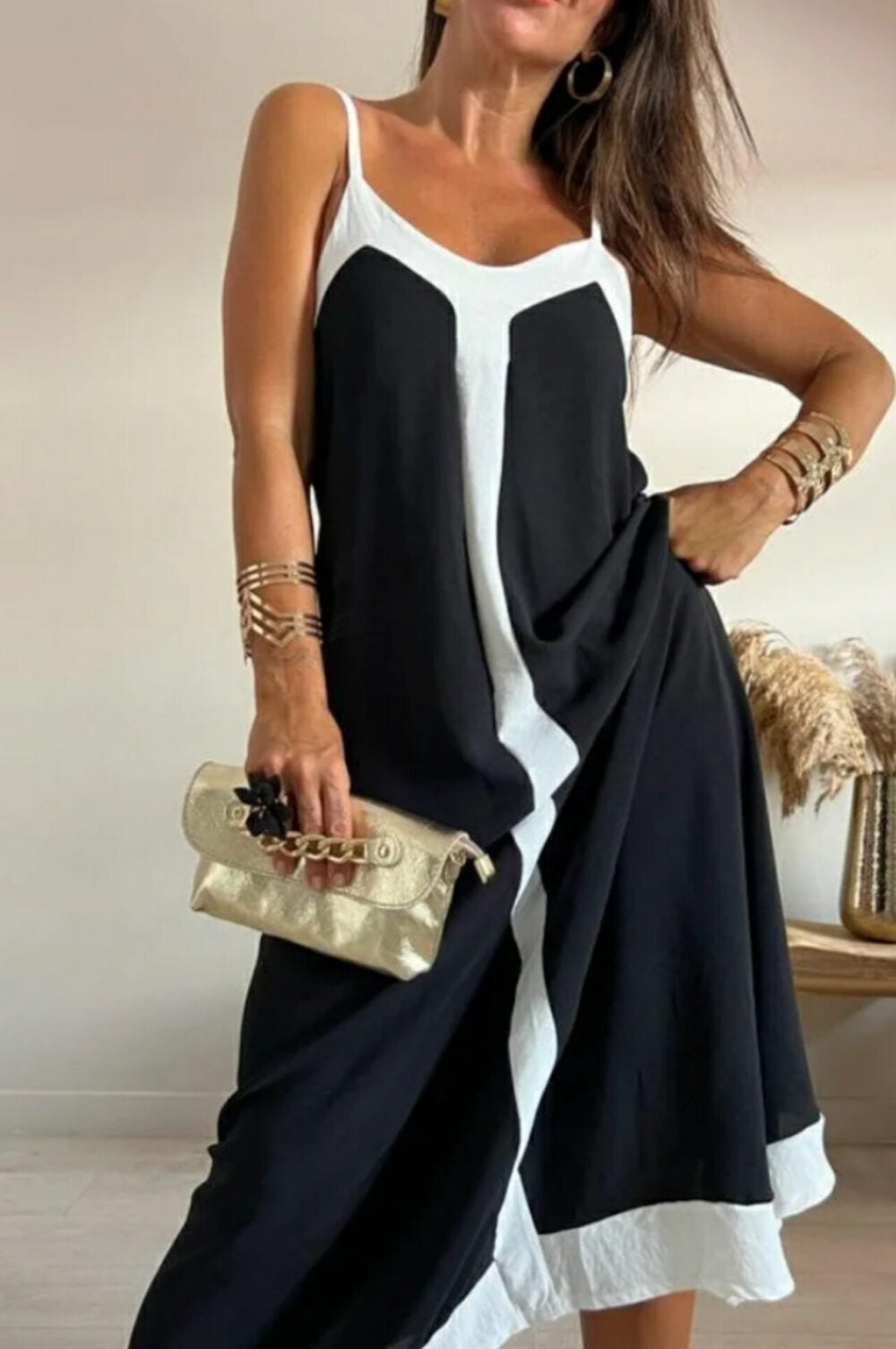 black and white pair of sundresses