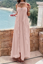 Strapless Tiered Ruffle Vacation Dress