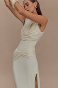 Elegant Sleeveless Backless Slim Slit Long Formal Dress